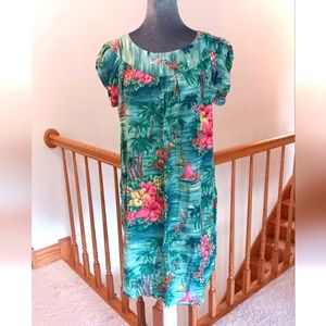 Vintage 1960s Authentic Hawaiian Mumu Handmade Dress